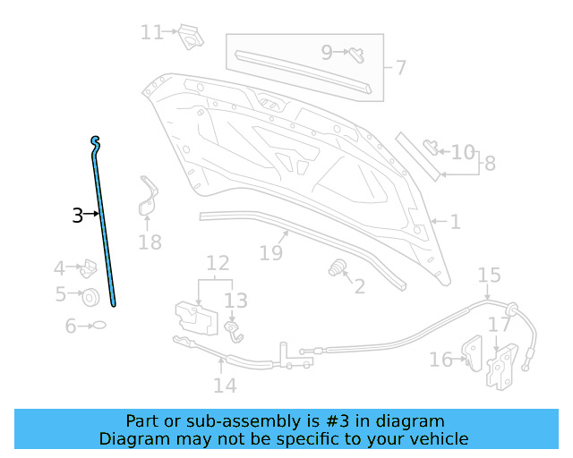 Rod 2GJ-823-363-A - View 3