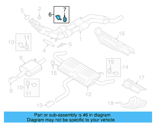 Exhaust System Hanger Bracket 3QF-253-144-A - View 10