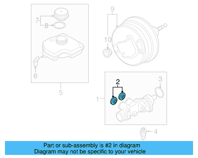 Reservoir Cap Plug 4M0-611-817-A - View 22