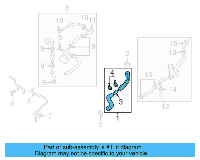 Upper Hose 5C0-122-101-S - View 8