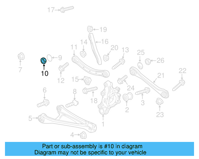 Lower Control Arm Lock Nut WHT-001-938 - View 29