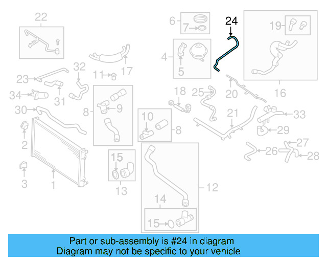 Hose 1C0-121-447-M - View 5