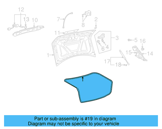 Weatherstrip 3B5-827-705-G - View 6