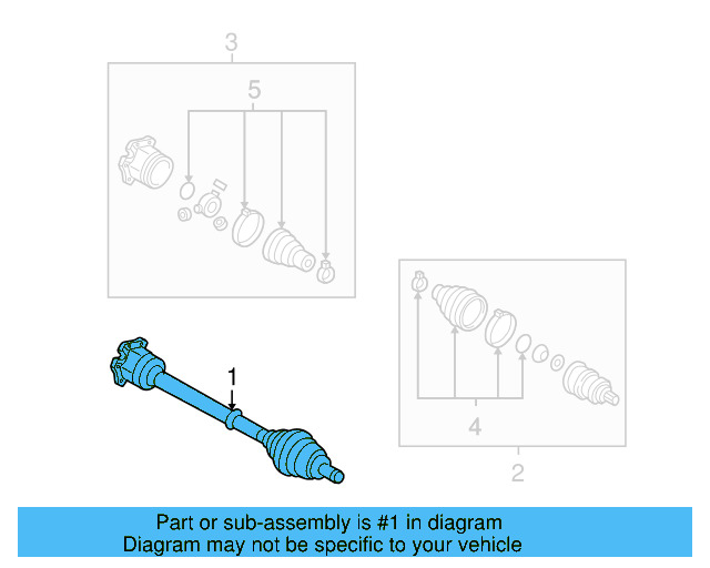 Axle Assembly 1K0-407-271-LB - View 7