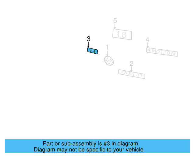 Nameplate 3B0-853-675-AE-GQF - View 8
