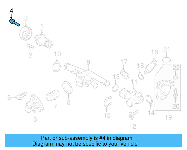 Pump Pulley Bolt N-905-442-03 - View 12