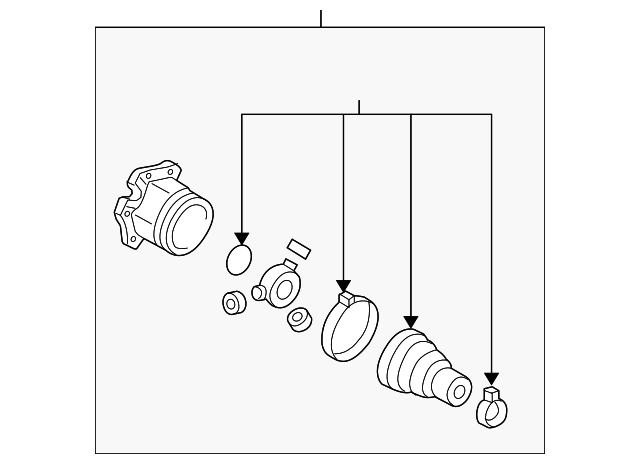 Inner Joint Assembly 1K0-498-103-Q - View 8