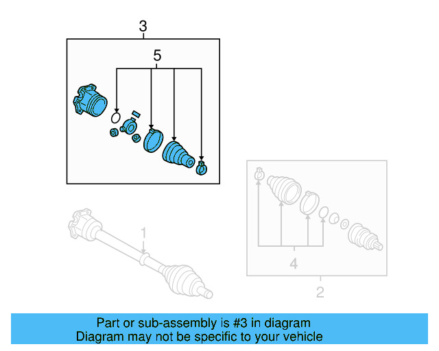 Inner Joint Assembly 1K0-498-103-Q