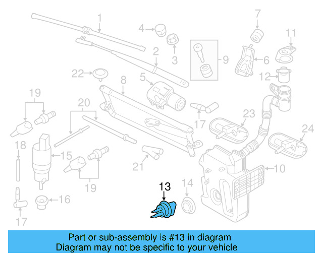 Washer Hose Elbow 3B0-955-665-C - View 89