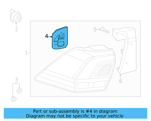Combo Lamp Assembly Gasket 5NN-945-191 - View 3