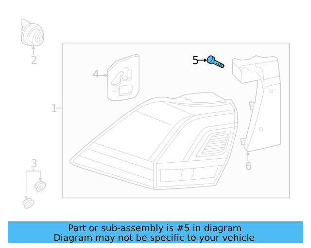 Combo Lamp Assembly Bolt 7E0-945-229 - View 18