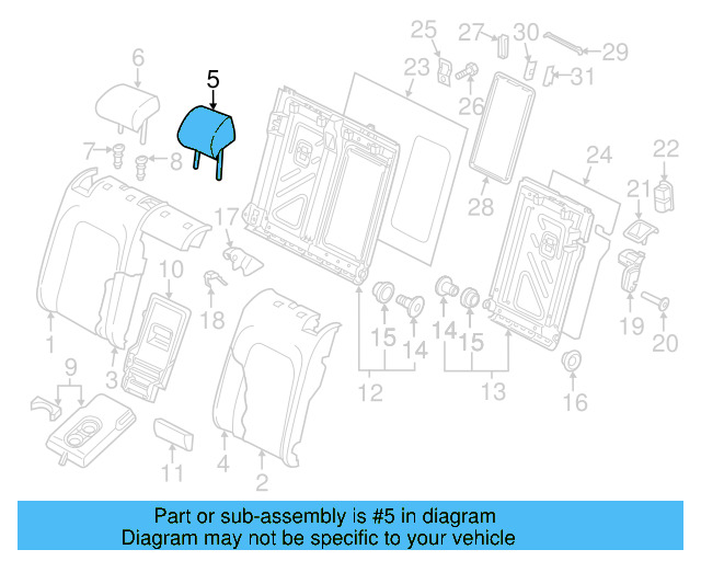 Seat Back Frame 5QM-881-046-K