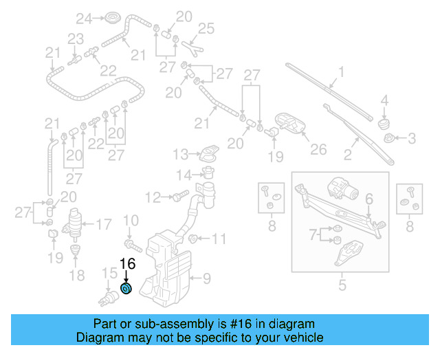 Level Sensor Seal 7M0-919-382 - View 57