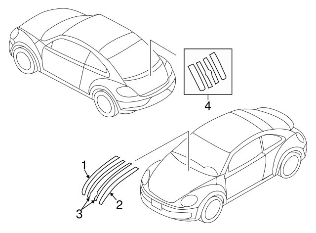 Hood Stripe 5C5-853-151-Q-LX4