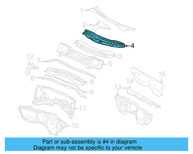 Cowl Panel 1K0-802-163-B - View 24