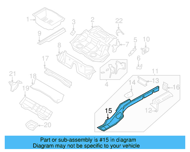 Side Member 3C0-803-506 - View 5
