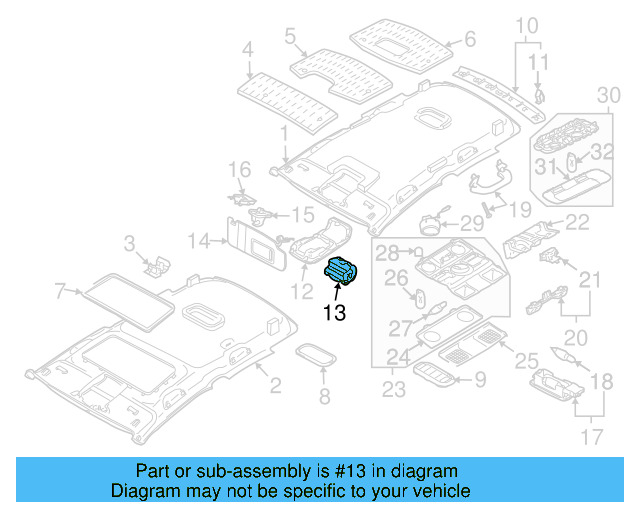 Console Compartment 1K0-868-837-E-7G8