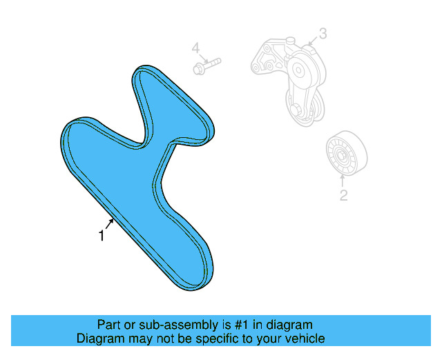 Serpentine Belt 022-145-933-P - View 7
