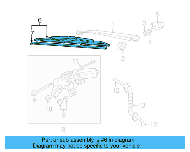 Wiper Blade 3B9-955-427 - View 7