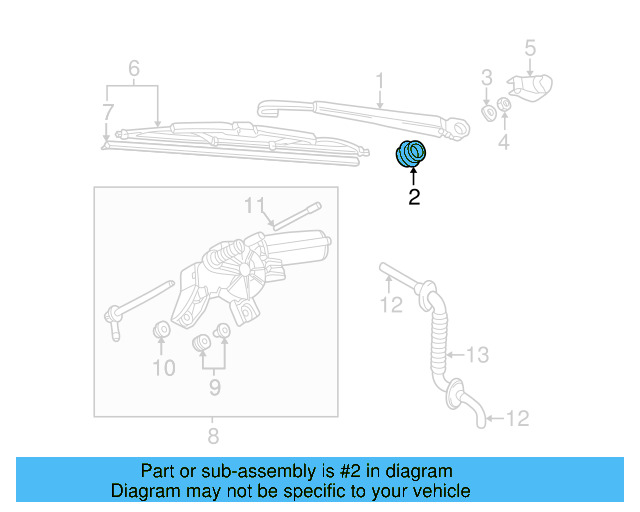 Gasket 8D9-955-758-A - View 9