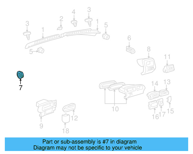 Defroster Grille 1H1-819-705-01C - View 3
