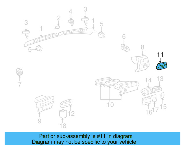 Vent Grille 1H1-819-708-01C - View 3