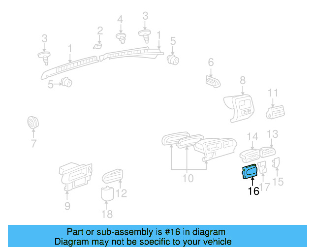 Trim 1H6-819-741-01C - View 3