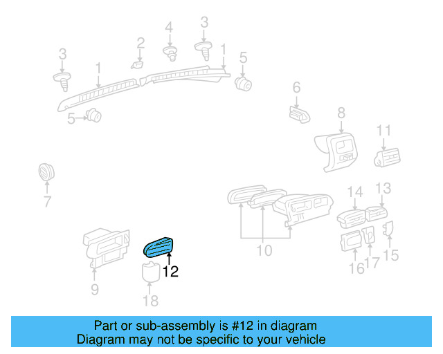 Vent Grille 1H6-819-707-01C - View 5