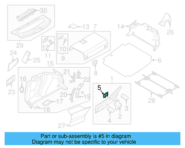 Tie Down Hook 1J0-804-299 - View 60