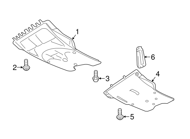 Radiator Support Splash Shield Screw WHT-000-729-A - View 18