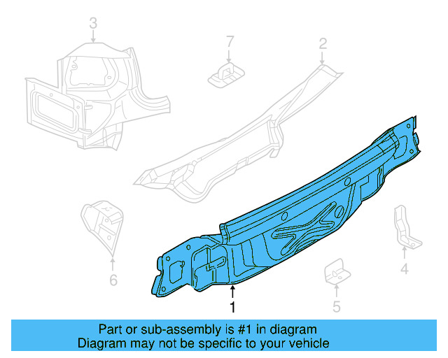 Rear Body Panel 1K9-813-301 - View 6