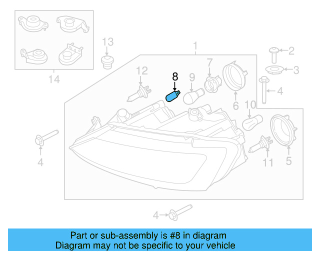 O'head Lamp Bulb N-017-753-5 - View 228