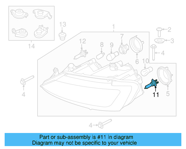 High Beam Bulb N-107-333-01 - View 53