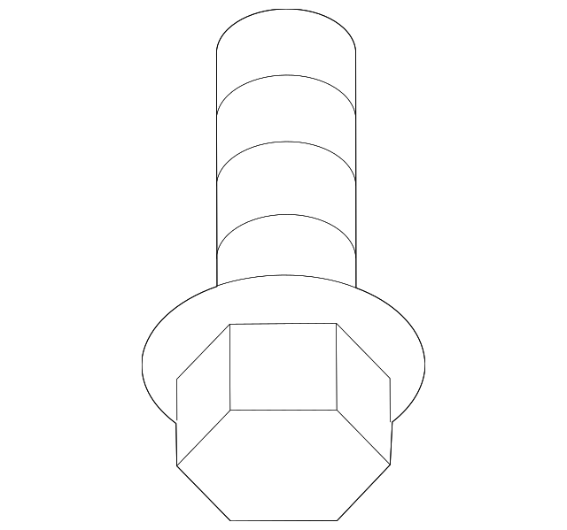 Radiator Support Splash Shield Screw WHT-000-729-A - View 6