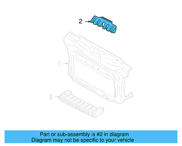 Upper Support 1C0-807-334-B - View 2