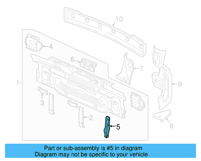Bumper Bracket 5G6-807-125