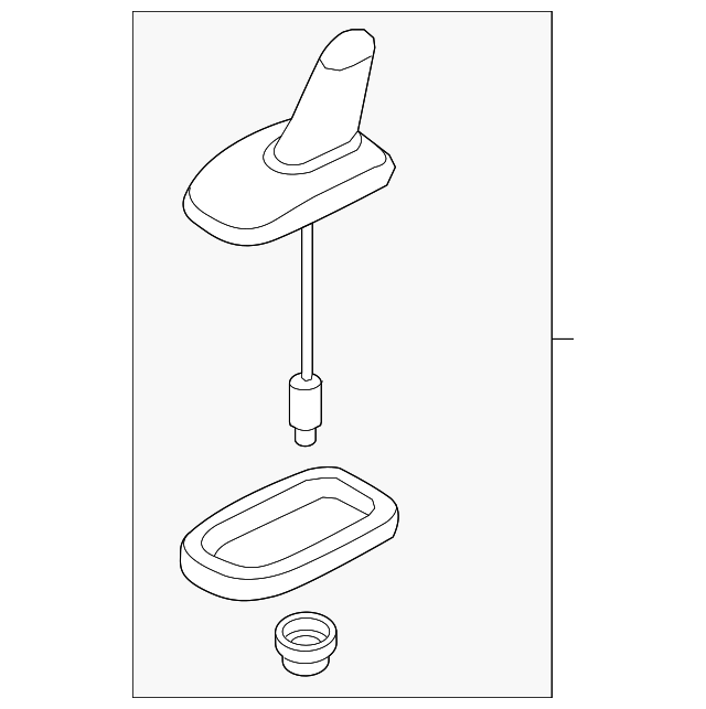 Radio Antenna Assembly 3C0-035-507-M - View 3