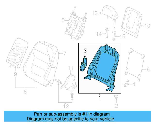 Seat Back Frame 5N0-881-515-D - View 6