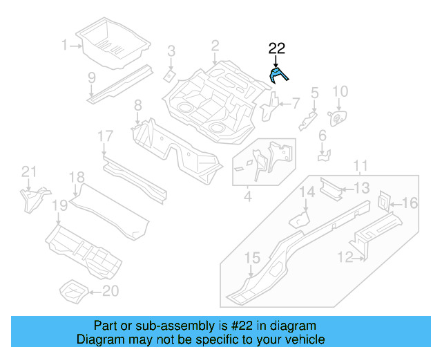 Center Mount Bracket 3C0-886-193-A - View 7