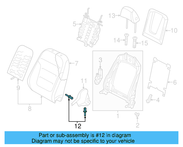 Back Panel 8R0-881-969-G-95T - View 5
