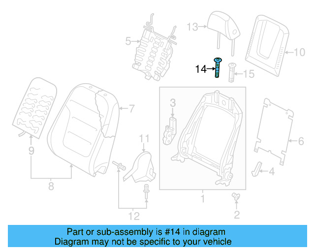 Headrest Guide 1K0-881-920-R-JT7