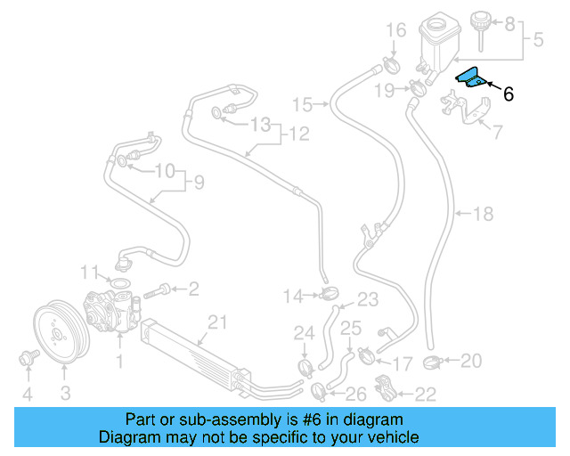 Reservoir Hose Clamp N-906-869-02 - View 239