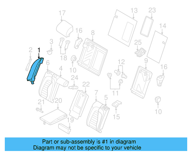 Seat Back End 3C8885704LKWA