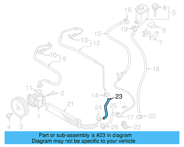 Inlet Hose 7P6-422-895-E - View 5