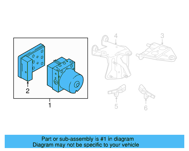 ABS Pump Assembly 1K0-614-517-EG-BEF