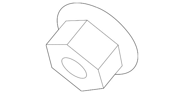 Track Bar Nut N-105-868-02 - View 4