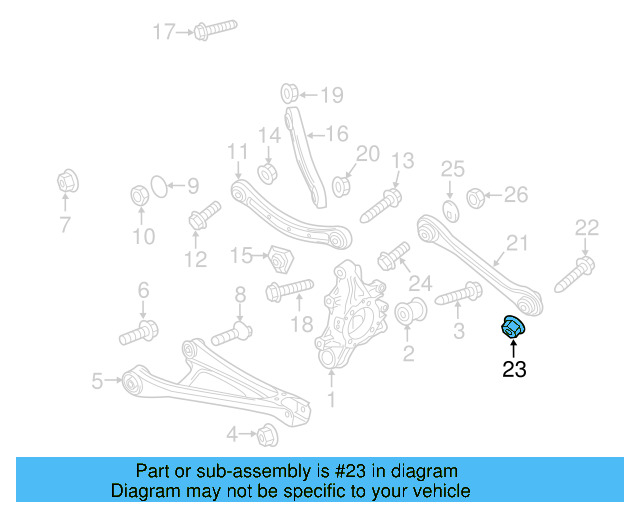 Track Bar Nut N-105-868-02 - View 14