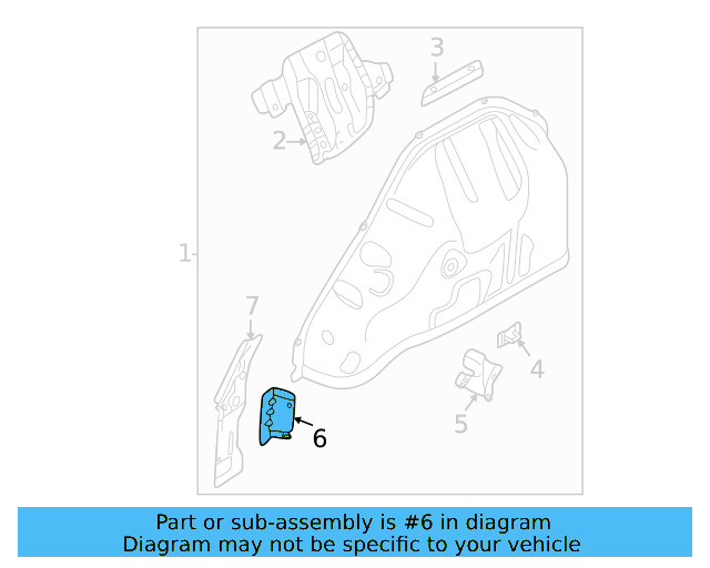 Inner Wheelhouse Adapter 5Q0-802-398 - View 15