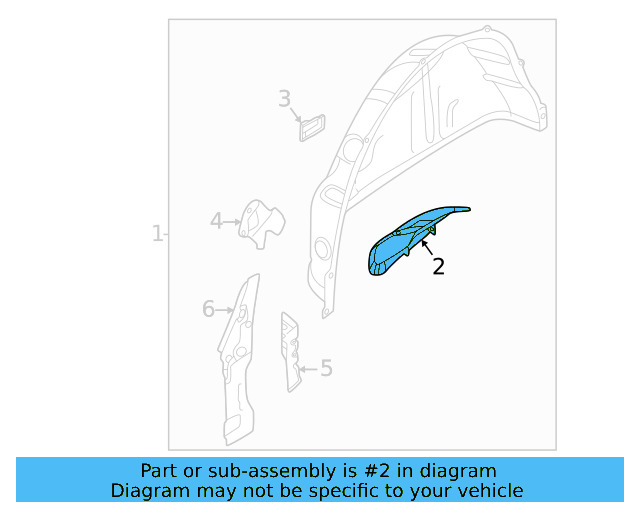Inner Wheelhouse Mount 5Q0-802-191 - View 22