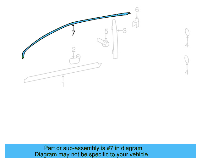 Frame Molding 1K5-837-644-B - View 10
